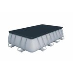 Kit piscine tubulaire bestway power steel - rectangulaire - l 4 88 x l 2 44 x h 1 22 m - avec filtre a sable