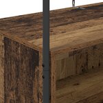 vidaXL Porte-vêtements avec étagères Bois ancien 100x44x160 cm