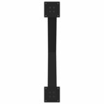 vidaXL Pieds de table à manger en forme de X  3 pièces  noir  90 x (72-73) cm  acier