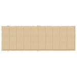 vidaXL Coussin de chaise longue beige mélangé 186x58x3 cm tissu