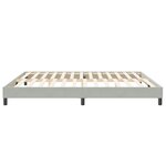vidaXL Cadre de lit sans matelas gris clair 200x220 cm velours
