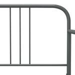 vidaXL Cadre de canapé-lit sans matelas gris métal 90x200 cm