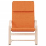 vidaXL Chaise de relaxation Jaune foncé Tissu