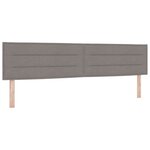 vidaXL Lit à ressorts avec matelas Taupe 200 x 200 cm tissu
