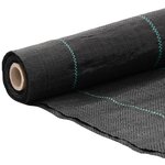 vidaXL Membrane anti-mauvaises herbes noir 4x10 m PP