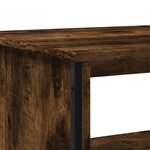 vidaXL Table basse chêne fumé 75x51x40 cm bois d'ingénierie