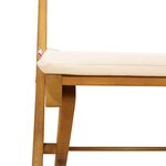 vidaXL Chaises de bistrot d'extérieur 2 Pièces Crème blanc