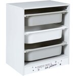 Meuble de rangement enfant tidy 3 bacs