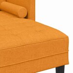 vidaXL Ensemble de Canapés 2 Pièces Jaune foncé 173 x 131 x 67 cm tissu