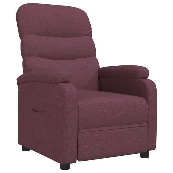 vidaXL Fauteuil inclinable Violet Tissu