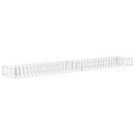 vidaXL Lit surélevé à gabion Acier galvanisé 180x30x10 cm