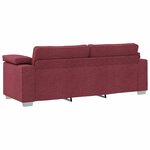 vidaXL Canapé Bordeaux 219 x 80 x 82 cm tissu
