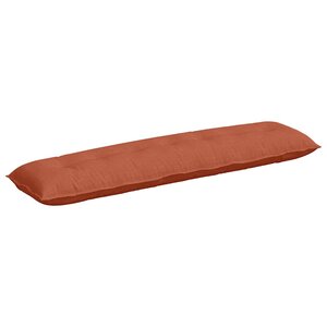 vidaXL Coussin de Dos Rouge orange 200 x 50 cm Tissu en velours côtelé