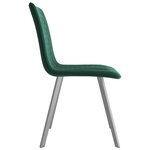 vidaXL Chaises à manger lot de 6 vert velours