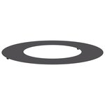 vidaXL Anneau de Pot en Métal Noir 70 cm de diamètre