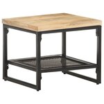 vidaXL Table d'appoint 40x40x35 cm Bois de manguier massif
