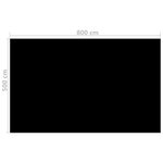 vidaXL Film solaire de piscine PE rectangulaire flottant 8x5 m Noir