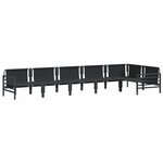 vidaXL Ensemble de canapé de jardin 6 Pièces Anthracite Acier