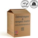 Kit Déménagement Vaisselle - 2 Cartons 114L Renforcés + Séparateurs - 75 Verres et 24 Assiettes - Protection Anti-Casse Déménagement