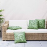vidaXL Coussins Éparpillés Feuille 4 Pièces Motif feuille 50 x 50 cm