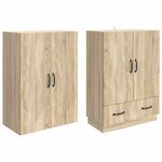 vidaXL Ensemble de Meubles 2 Pièces Chêne Sonoma Bois d'ingénierie