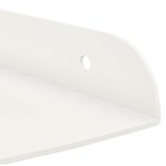 vidaXL Étagère flottante avec étagère 2 Pièces Blanc 24 x 24 x 2 cm