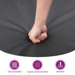 vidaXL Repose-pied Gris 70x55x41 cm Similicuir