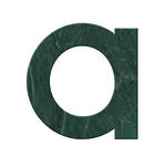 Numéro A- Numéro adhésif pour boîtes aux lettres- Pierre véritable 50 mm  Malachite