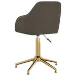 vidaXL Chaises pivotantes à manger lot de 4 gris foncé velours