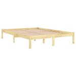 vidaXL Cadre de lit sans matelas bois massif 160x200 cm