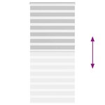 vidaXL Store zèbre gris clair largeur du tissu 110 9 cm polyester