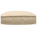 vidaXL Coussin Beige 50 x 50 x 12 cm Tissu Oxford