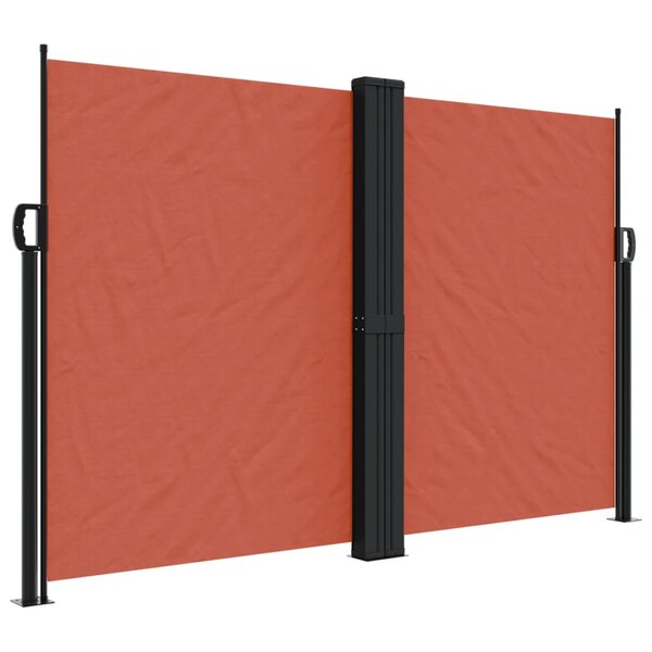 vidaXL Auvent latéral rétractable terre cuite 160x1000 cm