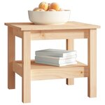 vidaXL Table basse 45x45x40 cm en bois de pin massif