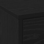 vidaXL Meuble TV Chêne noir 140 x 34 x 40 cm Bois d'ingénierie