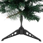 vidaXL Sapin de Noël artificiel avec support Vert et blanc 60 cm PVC