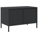 vidaXL Meuble TV noir 68x39x43 5 cm acier laminé à froid