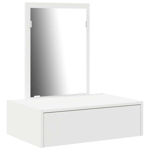 vidaXL Table de Toilette Blanc 60 x 40 x 70 cm Bois d'ingénierie