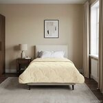 vidaXL Duvet complet toute l'année Matelassé Crème 135 x 200 cm