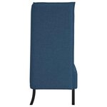 vidaXL Canapé à Haut Dossier Bleu 109 x 56 x 121 cm tissu