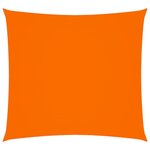 vidaXL Voile de parasol tissu oxford carré 4x4 m orange