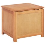 vidaXL Boîte de rangement avec stockage Naturel 50 x 45 x 45 cm