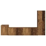 vidaXL Ensemble meuble TV 4 Pièces Bois ancien Bois d'ingénierie