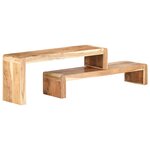 Vidaxl meubles tv 2 pièces bois d'acacia massif