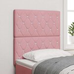 vidaXL Tête de Lit LED avec des lumières à LED Rose 80 cm Velours