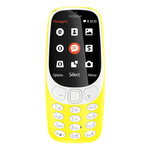 Nokia Nokia 3310 (2017) Jaune - Téléphone 2G Dual SIM - RAM 16 Mo - Ecran 2.4' 240 x 320 - Bluetooth 3.0 - 1200 mAh