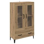 vidaXL Haut Armoire avec tiroir Chêne artisanal 70 x 31 x 115 cm