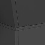 vidaXL Support de plante Noir Métal 40 x 40 x 101 cm Jardinières