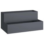 vidaXL Cache-pot de jardin Anthracite 100 x 60 x 45 cm