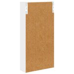 vidaXL Armoire murale de salle de bain Blanc 30 x 10 x 60 5 cm